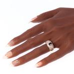 Ring - 18 karaat Geel goud, Witgoud - 0.40ct. tw. Saffier -, Sieraden, Tassen en Uiterlijk, Ringen, Nieuw