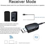 Bluetooth 5.0 adapter plug and play - bereik 10 m USB -, Audio, Tv en Foto, Ophalen of Verzenden, Zo goed als nieuw