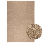vidaXL Vloerkleed ZIZUR binnen en buiten 200x290 cm jute, Verzenden, Nieuw, Bruin