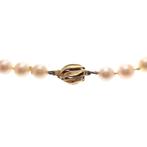 Vintage/antieke parel collier met gouden slot | 42 cm, Gebruikt, Overige kleuren, Ophalen of Verzenden, Met edelsteen