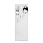 Mitre Satin Band servet wit 55x55cm (10 stuks), Verzenden, Nieuw