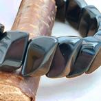Armband en zwarte obsidiaan uit Mexico. Natuurlijke steen