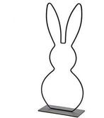 Metalen Frame Haas staand oor op voet Zwart 29 cm, Hobby en Vrije tijd, Knutselen, Ophalen of Verzenden, Nieuw