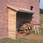 Haardhout berging Memphis XL 221 cm, Tuin en Terras, Verzenden, Elzenhout