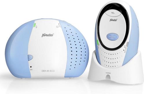 Alecto DBX-85 ECO - Full Eco DECT babyfoon - Wit/Blauw, Kinderen en Baby's, Babyfoons, Verzenden