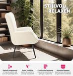 2dekans | tectake® oorfauteuil in Scandinavische Stijl |, Huis en Inrichting, Fauteuils, Ophalen of Verzenden, Zo goed als nieuw
