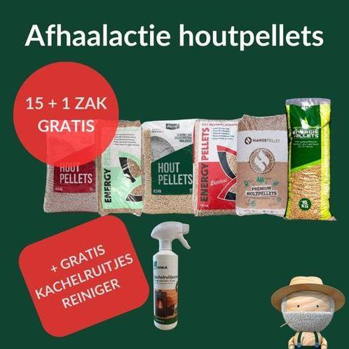 Actie bij Bustotaal: 16e Zak Houtpellets GRATIS + Reiniger, Huis en Inrichting, Kachels, Hout, Nieuw, Ophalen