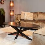 Salontafel Faye Black marble | 120 cm | Ovaal, Huis en Inrichting, Tafels | Salontafels, Ophalen of Verzenden, Nieuw