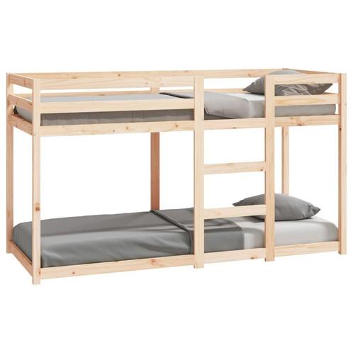 Stapelbed Grenenhout 75x190 - Retourdeal! 35% Korting, Kinderen en Baby's, Kinderkamer | Stapelbedden en Hoogslapers, Nieuw, Stapelbed