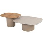 Demi set loungetafels 50x60 cm en 70x80 cm latte Taste 4SO, Tuin en Terras, Ophalen of Verzenden, Nieuw