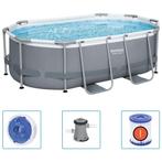Bestway Zwembad bovengronds ovaal Power Steel 305x200x84 cm