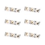 Set van 6 Inbouwspot wit  AR111 trimless 3-lichts - Oneon, Nieuw, Overige materialen