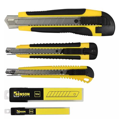 Benson Afbreekmessenset - Inclusief reserve mesjes - 26-d..., Doe-het-zelf en Verbouw, Gereedschap | Handgereedschap, Nieuw, Ophalen of Verzenden