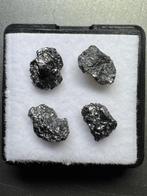 Lot van 4 zwarte diamanten. 3,07 karaat. Geen reserveprijs!, Verzamelen