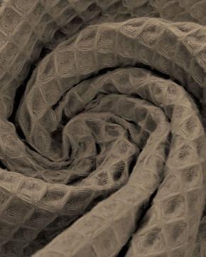 Wafel Katoen Taupe, Hobby en Vrije tijd, Stoffen en Lappen, Grijs, Nieuw