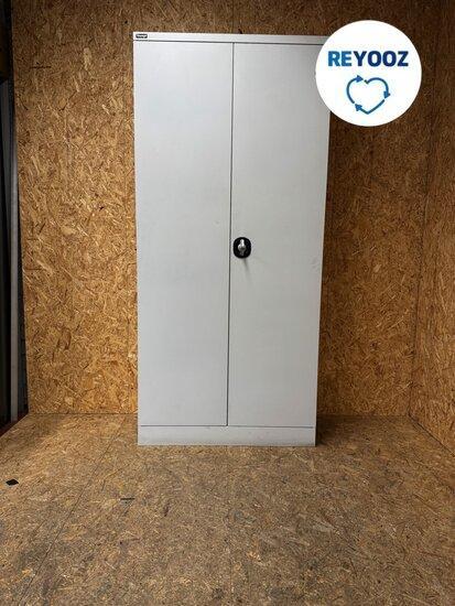 Triumph draaideurkast - 195x90x41,5cm - lichtgrijs met li..., Zakelijke goederen, Kantoor en Winkelinrichting | Kantoormeubilair en Inrichting