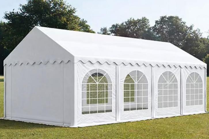 te huur partytent 4x8 inclusief op en afbouw, Hobby en Vrije tijd, Feestartikelen | Verhuur, Nieuw