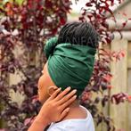 Groene hoofddoek / Groene headwrap, Kleding | Dames, Hoeden en Petten, Ophalen of Verzenden, Nieuw