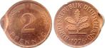 Duitsland Fehlpraegung 2 Pfennig 1976 J 2 x gepraegt J 381, Verzenden