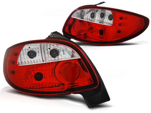 Achterlichten Peugeot 206 LED rood/wit, Auto-onderdelen, Overige Auto-onderdelen, Ophalen of Verzenden