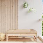 vidaXL Tuinvoetenbank 120x80 cm massief grenenhout, Verzenden, Nieuw