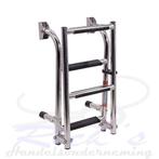 Zwemtrap RVS 316 - Spiegelmontage - opklapbaar 4 treden, Watersport en Boten, Ophalen of Verzenden, Nieuw