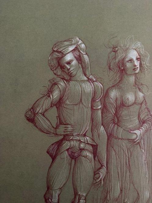 Leonor Fini (1907-1996) - Personnages surréalistes par, Antiek en Kunst, Antiek | Overige Antiek