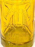 Fles - Geel geëtst sifon met een loodgieterskraan, Antiek en Kunst