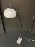 Gebogen vloerlamp - Marmer, Metaal, Plastic