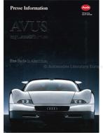 1992 AUDI AVUS QUATTRO PERSMAP DUITS, Nieuw, Audi, Author