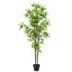vidaXL Kunstplant met pot bamboe 175 cm groen