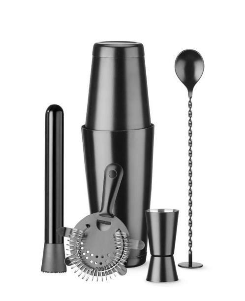 Barkit Cocktail set | 5-Delig | Zwart, Zakelijke goederen, Horeca | Keukenapparatuur, Nieuw in verpakking, Verzenden