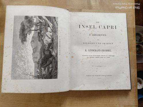 F. Gregorovius - Die Insel Capri - 1868, Antiek en Kunst, Antiek | Boeken en Bijbels