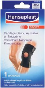 HANSAPLAST SPORT VERSTELBARE NEOPREEN KNIEBANDAGE PAK 1 STUK, Verzenden, Nieuw