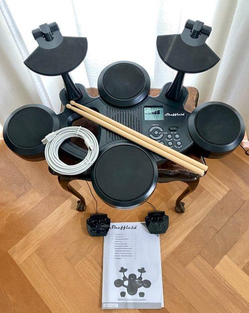 Sheffield - Digital Drumset / USB - Drumstel (Zonder, Muziek en Instrumenten, Blaasinstrumenten | Blokfluiten