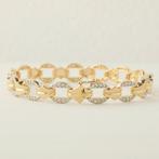 Armband - 14 karaat Geel goud - 1.19ct. tw. Diamant, Sieraden, Tassen en Uiterlijk, Armbanden, Nieuw