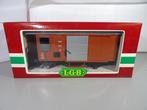 LGB G - 4027 - Modeltrein goederenwagon (1) - 2-as afgedekte, Hobby en Vrije tijd, Modeltreinen | Overige schalen, Nieuw