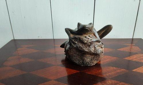 P. Chenet - Figuur - Kikker - Brons, Antiek en Kunst, Curiosa en Brocante