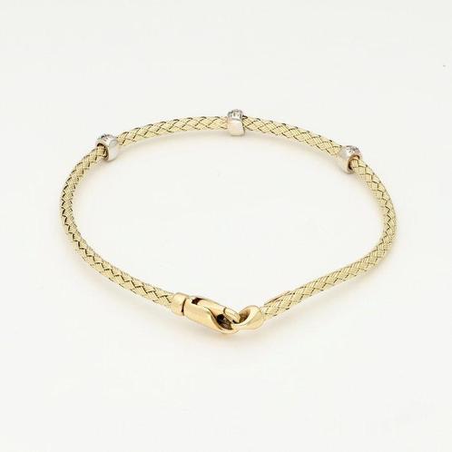 Armband - 14 karaat Geel goud Diamant (Natuurlijk), Sieraden, Tassen en Uiterlijk, Armbanden