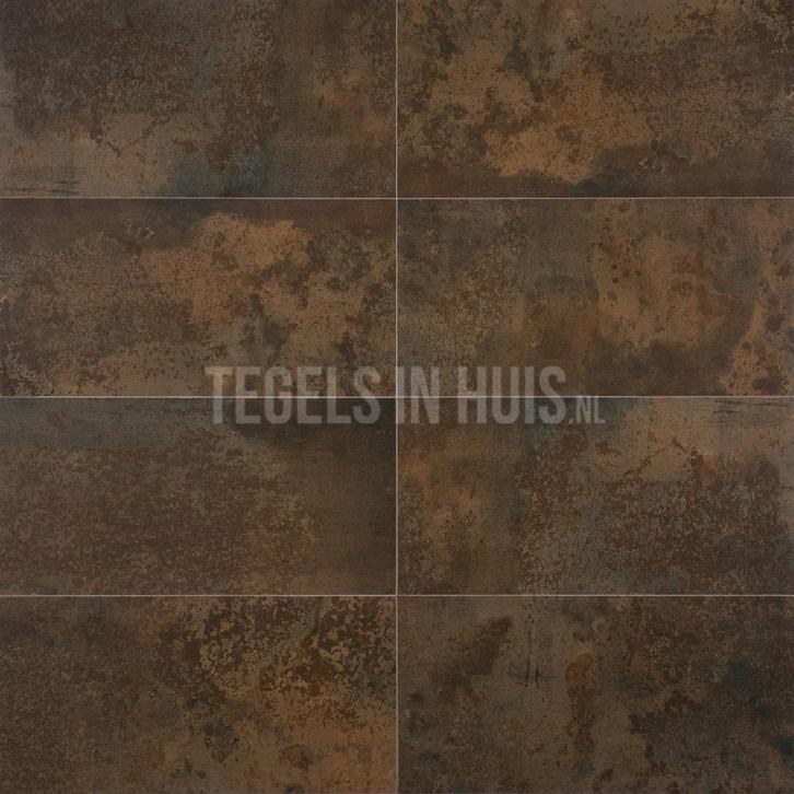Vloertegel / wandtegel metallique cobre bruin lappato 30x60, Doe-het-zelf en Verbouw, Tegels, Vloertegels, Nieuw, 10 m² of meer