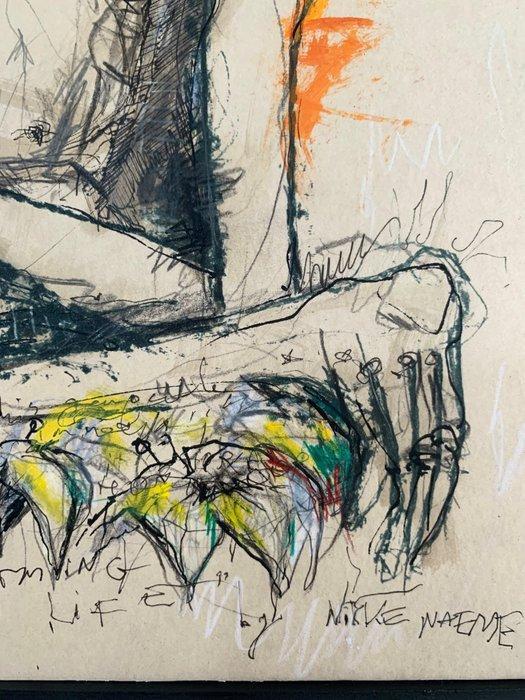 Nikke Naeme - Screaming Life, Antiek en Kunst, Kunst | Schilderijen | Modern