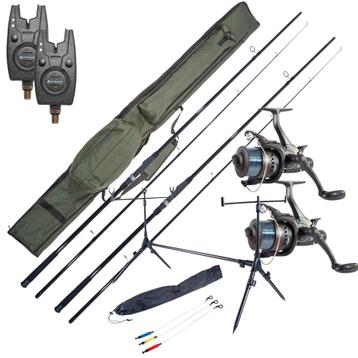 Ultimate Session Carp Set met hengels, molens, beetmelders, beschikbaar voor biedingen