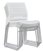 Join stapelstoel koppelbare stoel 40 hoog stapelbaar Wit Wit, Nieuw, Ophalen of Verzenden