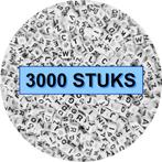 Fako Bijoux® - Letterkralen Vierkant Bulk - Letter Beads -, Hobby en Vrije tijd, Kralen en Sieraden maken, Verzenden, Nieuw