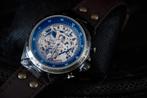 Vintage Mechanisch Horloge, Sieraden, Tassen en Uiterlijk, Horloges | Heren, Overige merken, Leer, Staal, Polshorloge
