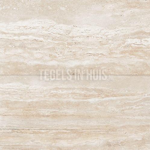 Vloertegel / wandtegel travertin natural mat 60x120, Doe-het-zelf en Verbouw, Tegels, Vloertegels, Nieuw, 10 m² of meer, Keramiek