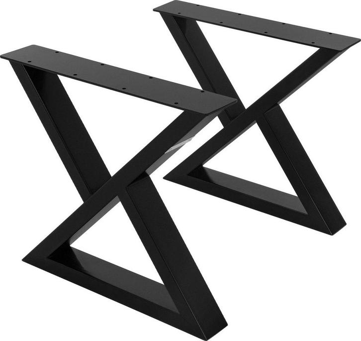 Tafelpoten salontafel - Metaal - 43x40 cm - Zwart - ML-Desig, Huis en Inrichting, Overige Huis en Inrichting, Nieuw, Verzenden