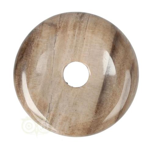 Versteend hout Donut Nr 17 - Ø 4 cm, Sieraden, Tassen en Uiterlijk, Edelstenen, Nieuw, Verzenden