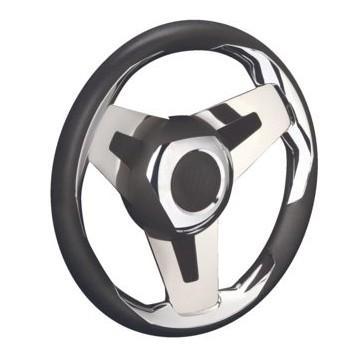 Ultraflex Stuurwiel Loredan Zwart met RVS Spaken 35 cm, Watersport en Boten, Bootonderdelen, Nieuw, Ophalen of Verzenden