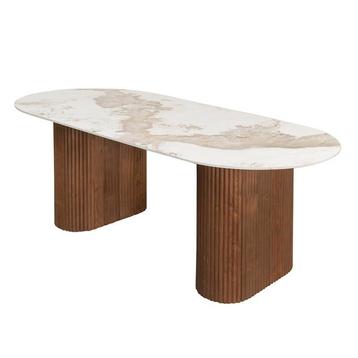 Eettafel Urban Chique | Marmer/Walnoot | 220cm beschikbaar voor biedingen